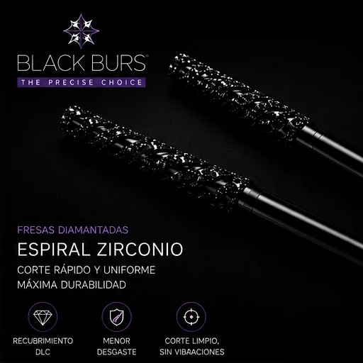 BlackBurs spiral zirconia burs campaign