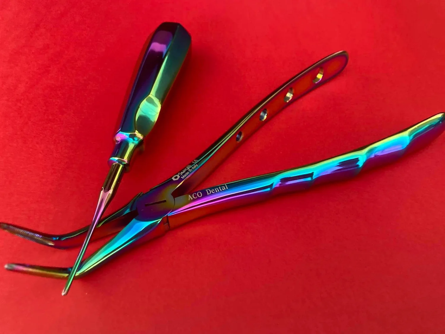 SurgiTi titanium forceps and dental instrument