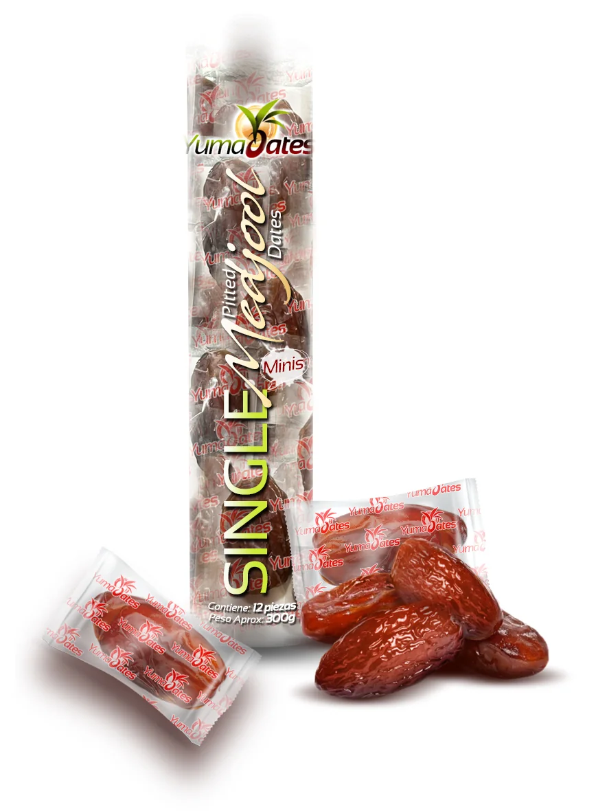 Yuma Dates Single Medjool cylinder presentation